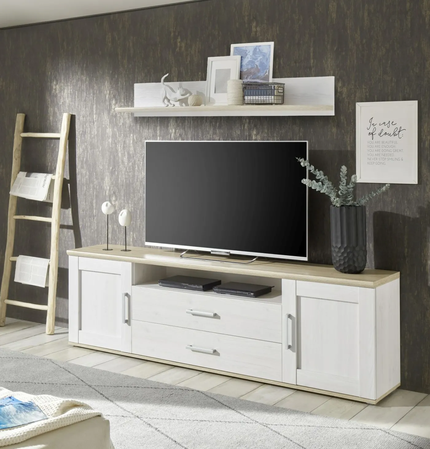 Lowboard mit Wandboard BIEL