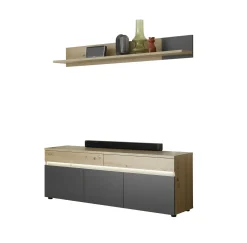 Lowboard mit Wandboard DUBLIN