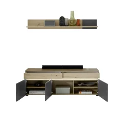 Lowboard mit Wandboard DUBLIN