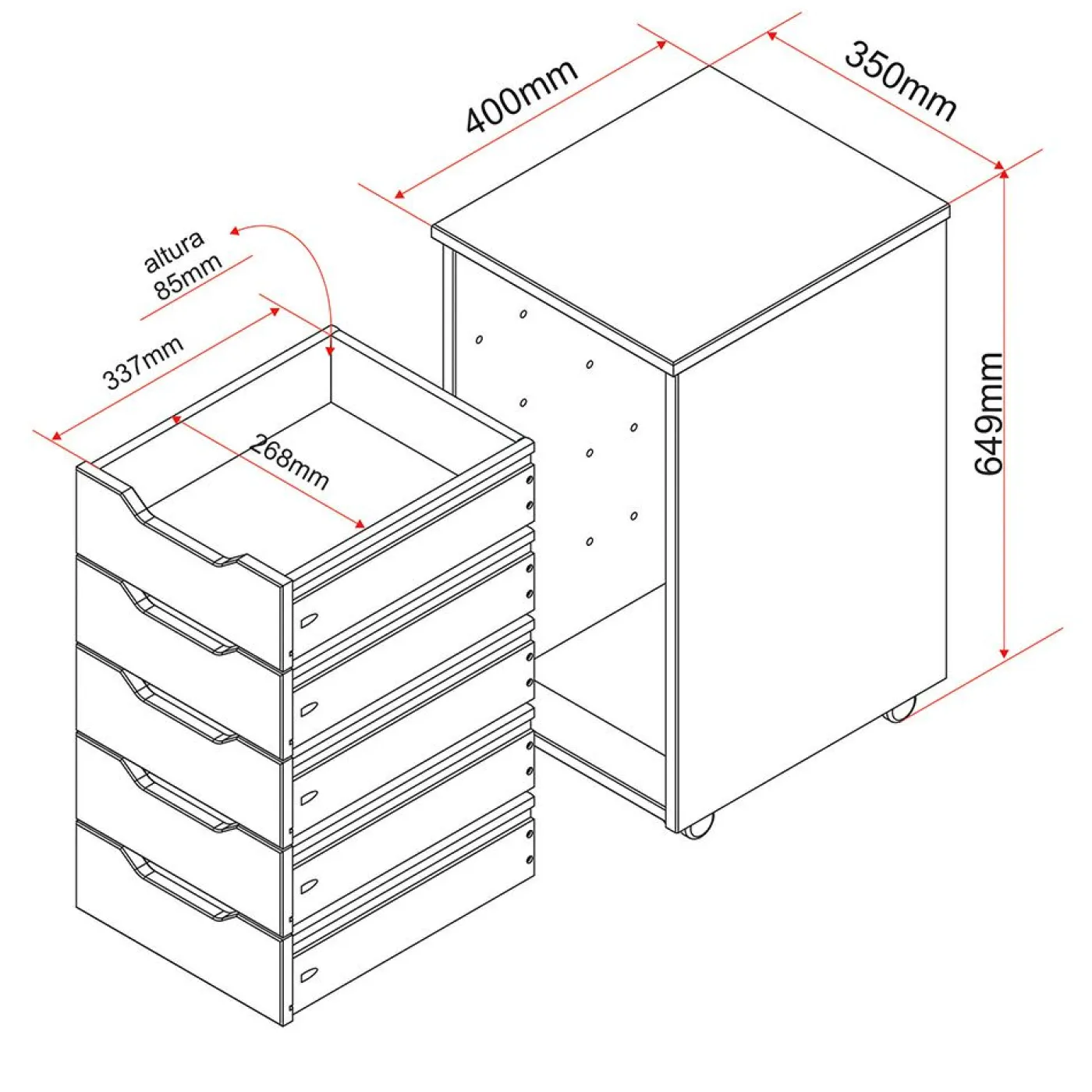 Rollcontainer NILS