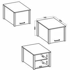 Schrankaufsatz für Geräteschrank ROTTERDAM