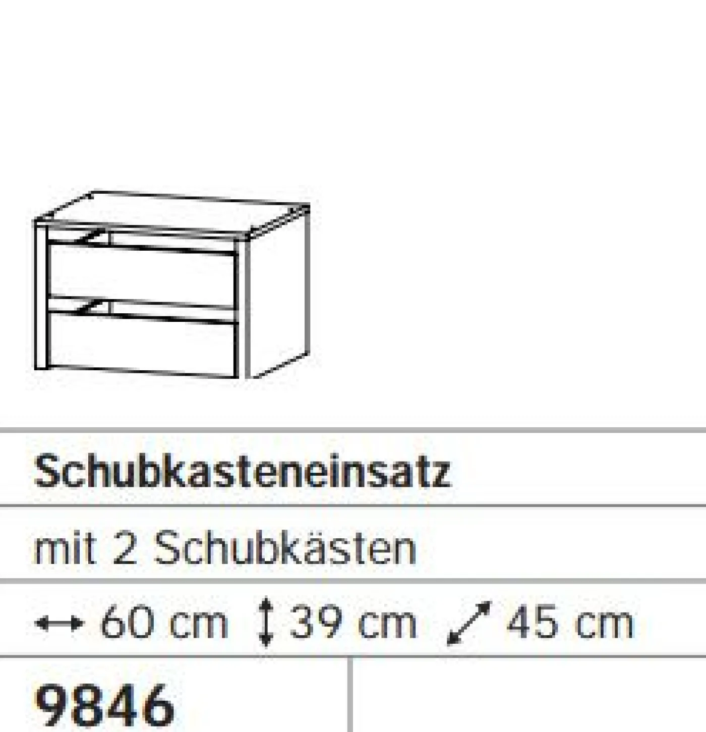Schubkasteneinsatz LORIGA