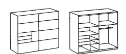 Schwebetürenschrank BARCELONA
