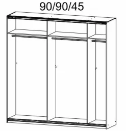Schwebetürenschrank QUADRA