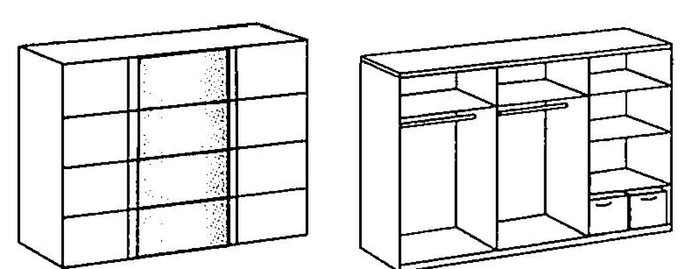 Schwebetürenschrank SALTA