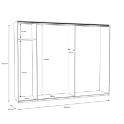 Schwebetürenschrank TULUZA