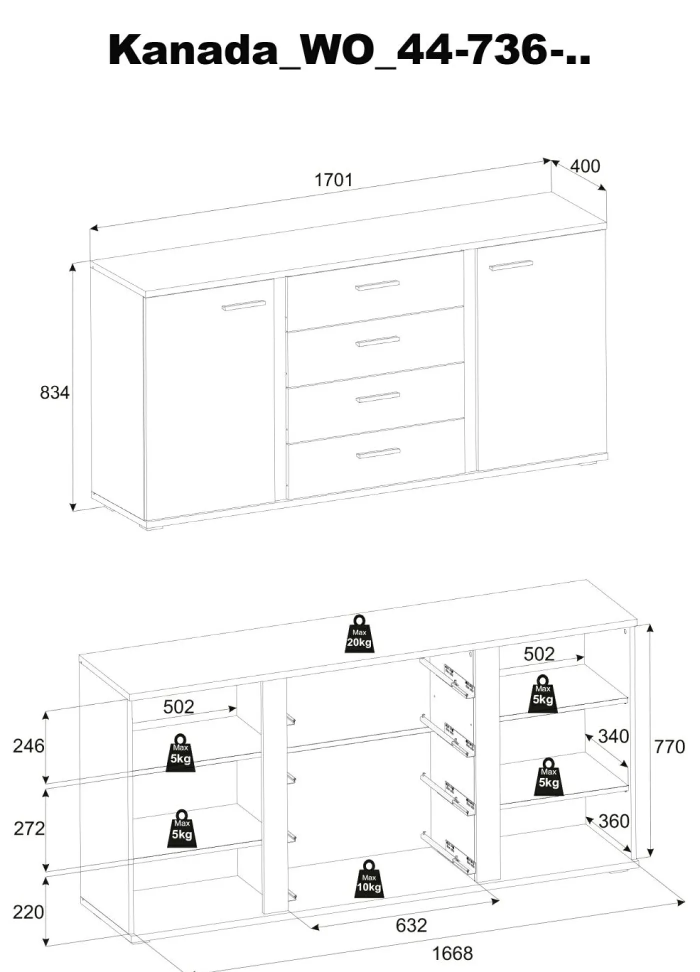 Sideboard KANADA