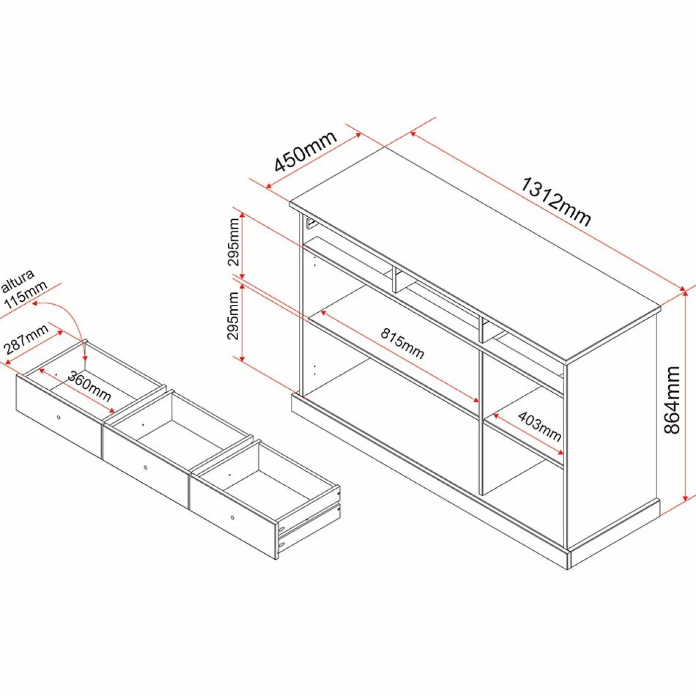Sideboard LUZERNA 4.1