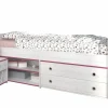Stauraumbett mit Nachtkommode SMOOZY 24b