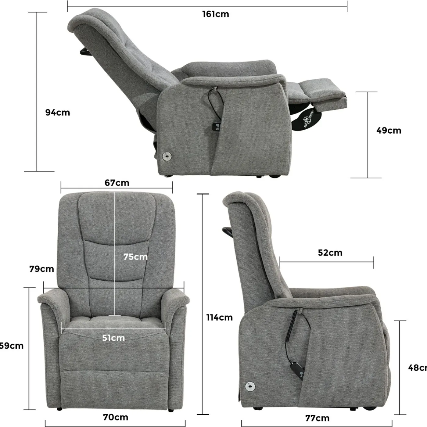 TV-Sessel mit Mobilitätsfunktion PARMA 2