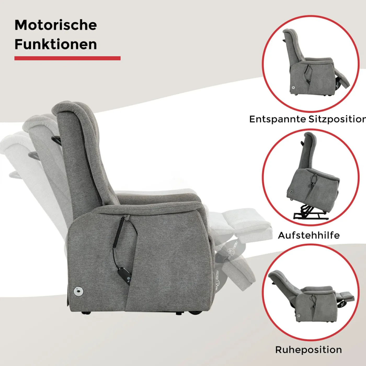 TV-Sessel mit Mobilitätsfunktion PARMA 2