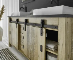 Unterschrank mit Doppelwaschbecken SHERWOOD