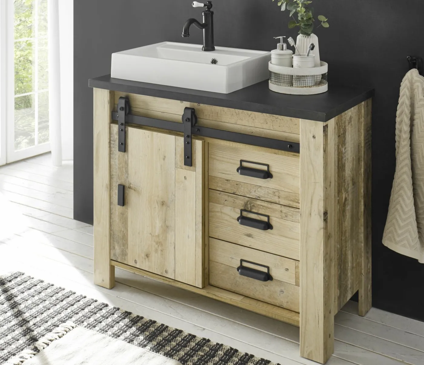 Unterschrank mit Waschbecken SHERWOOD