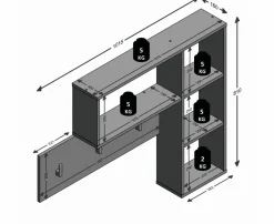Wandgarderobe KANDA