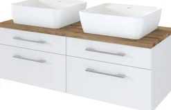 Waschbeckenunterschrank 120 mit Aufsatzbecken DAVOS