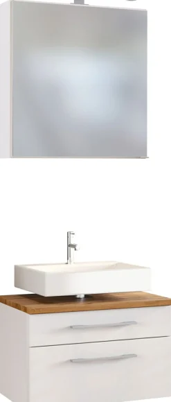 Waschbeckenunterschrank 60 mit Spiegelschrank DAVOS