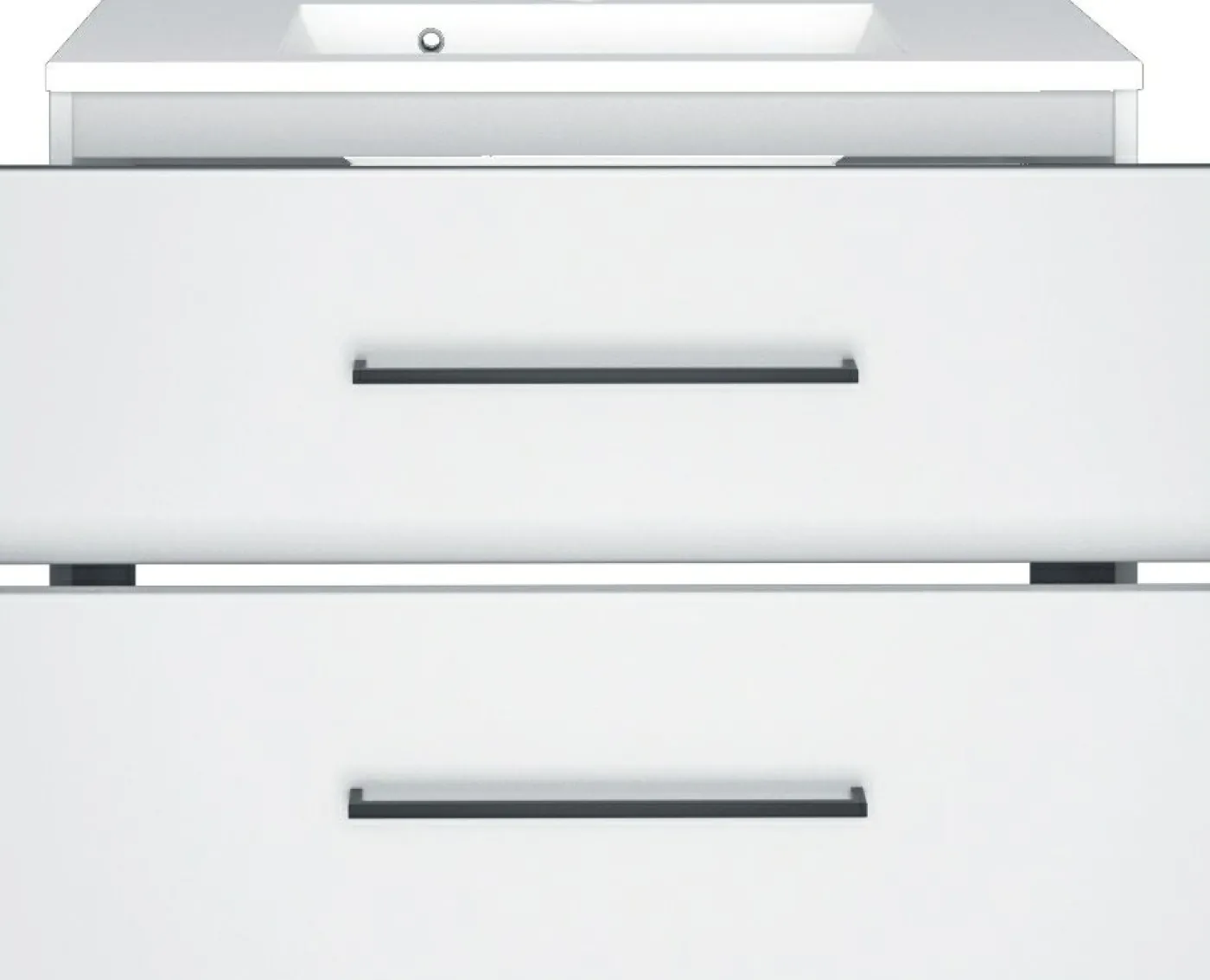 Waschbeckenunterschrank 80 mit Mineralgußbecken LUZERN