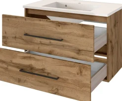 Waschbeckenunterschrank 80 mit Mineralgußbecken LUZERN