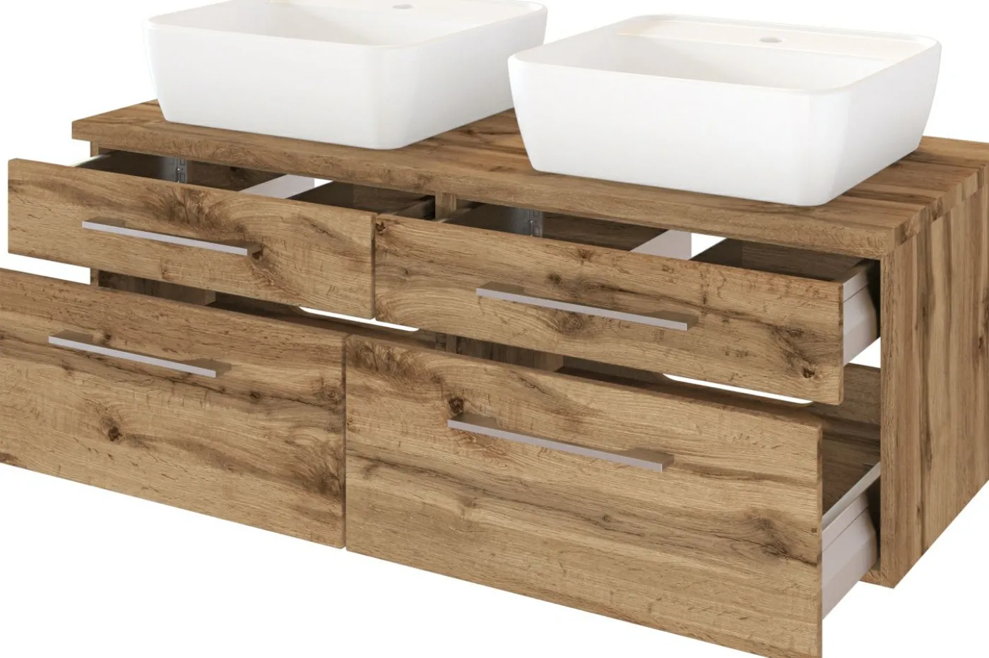 Waschbeckenunterschrank 120 mit Aufsatzbecken DAVOS