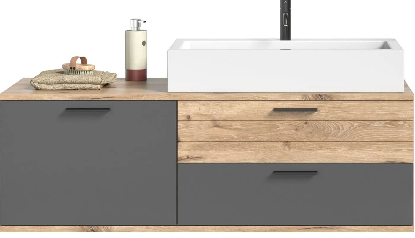 Waschbeckenunterschrank mit Waschbecken AGARO