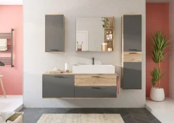 Waschbeckenunterschrank mit Waschbecken AGARO
