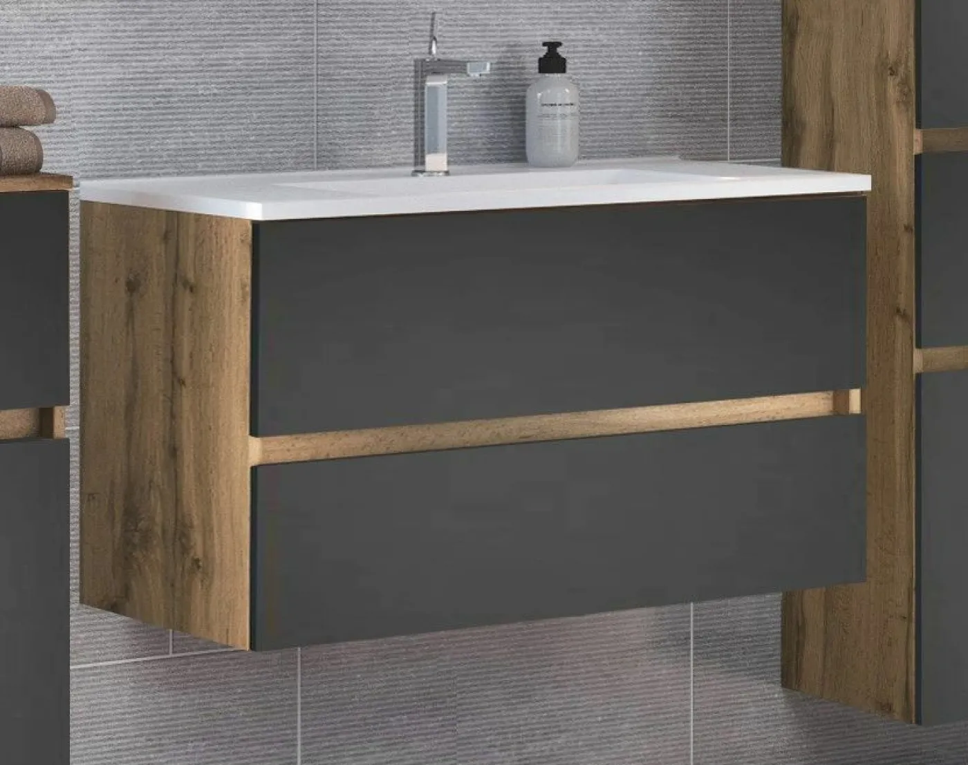 Waschbeckenunterschrank mit Waschbecken LUCCA