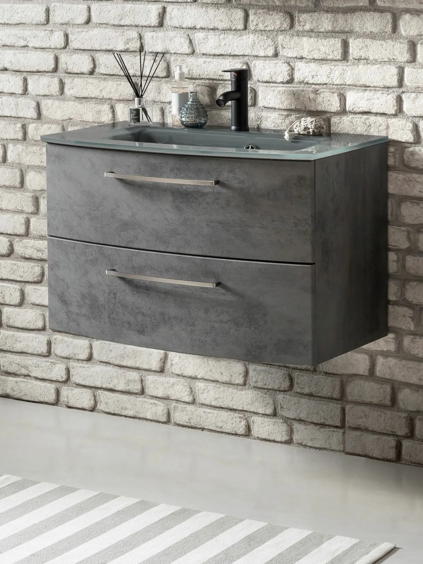 Waschbeckenunterschrank mit Waschbecken STOCKHOLM
