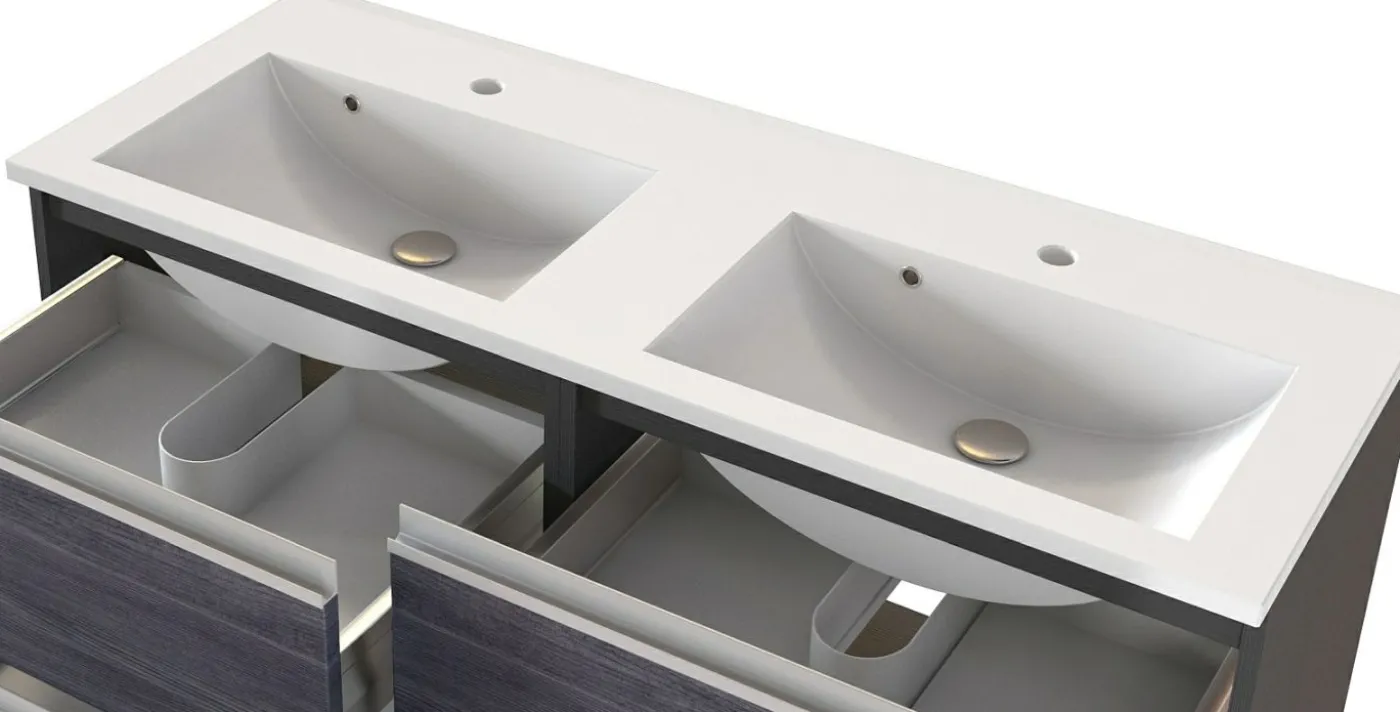 Waschbeckenunterschrank mit Waschbecken 120 AREZZO