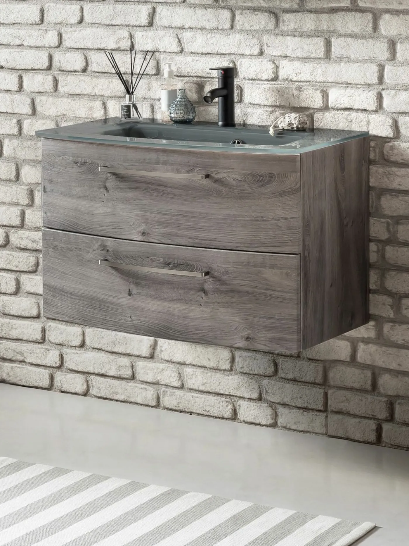 Waschbeckenunterschrank mit Waschbecken STOCKHOLM