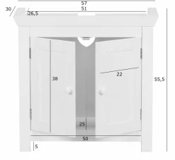 Waschbeckenunterschrank PALCARAJU
