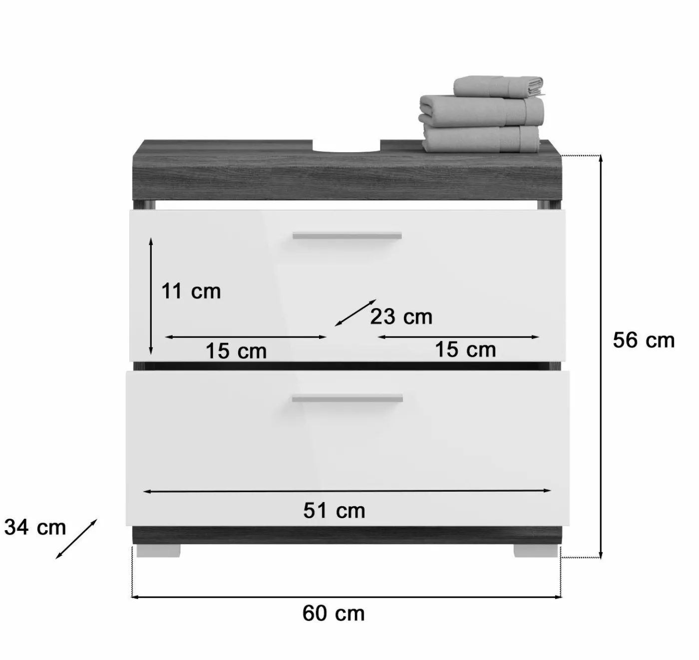 Waschbeckenunterschrank SEWULA