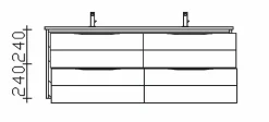 Waschbeckenunterschrank SOLITAIRE 6025