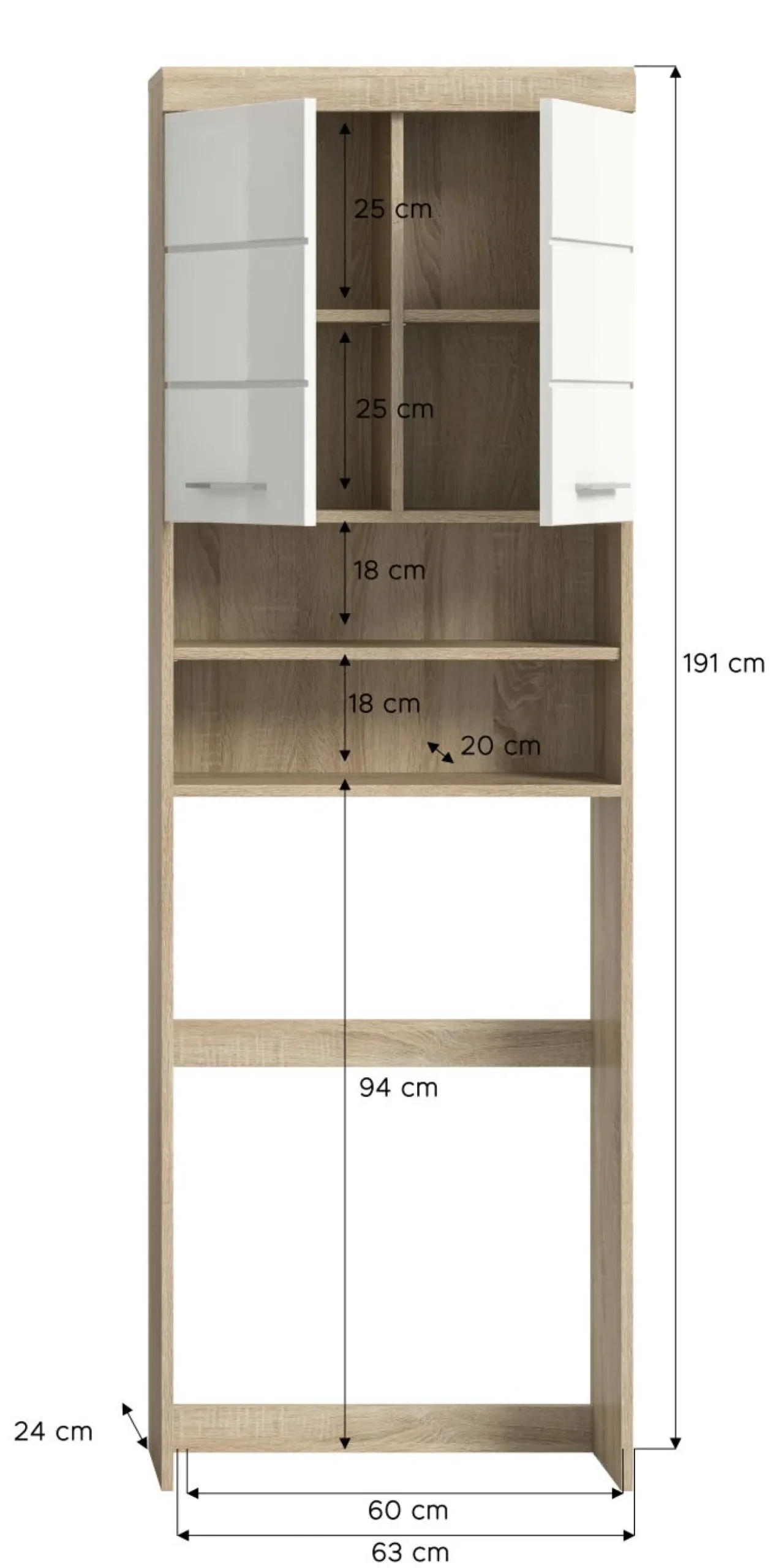 Waschmaschinenüberbau GIMBI