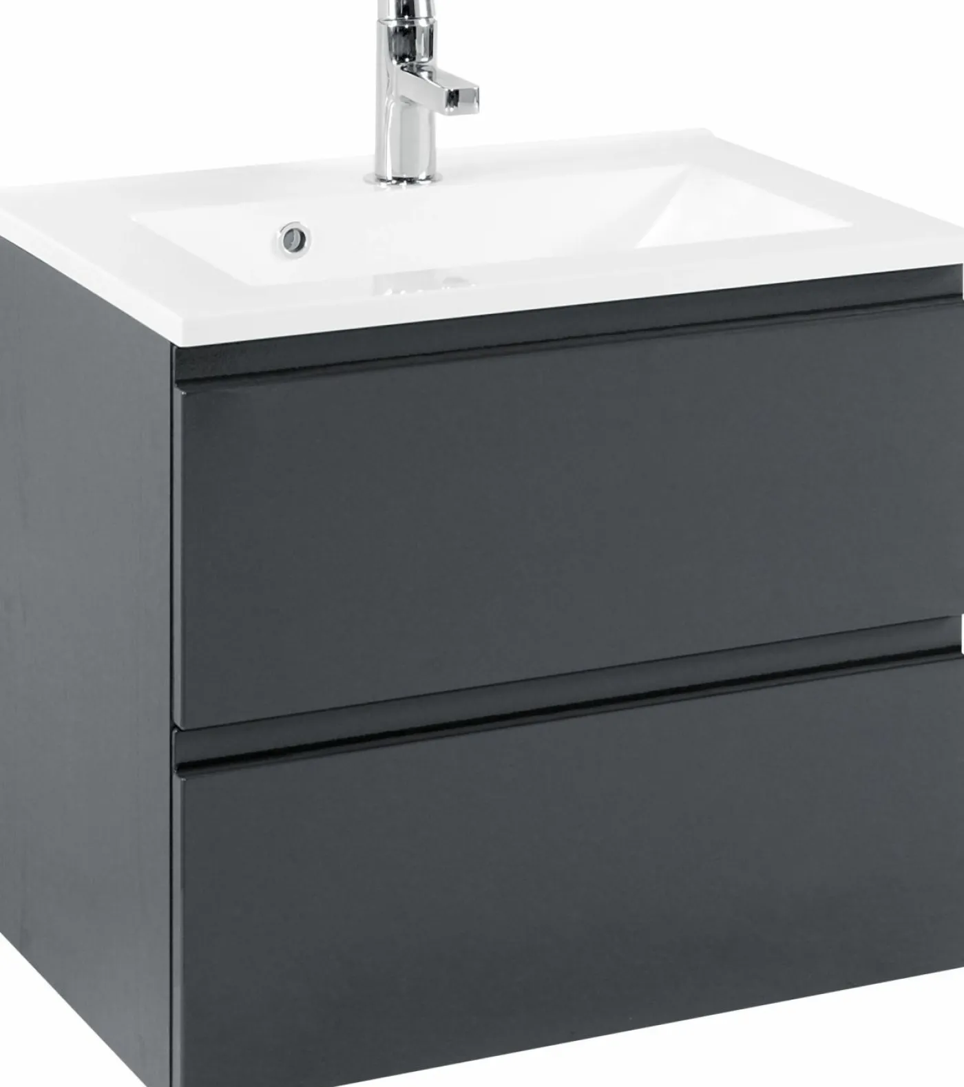 Waschtischunterschrank 60 mit Mineralgussbecken CARDIFF