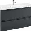 Waschtischunterschrank 100 mit Mineralgussbecken CARDIFF