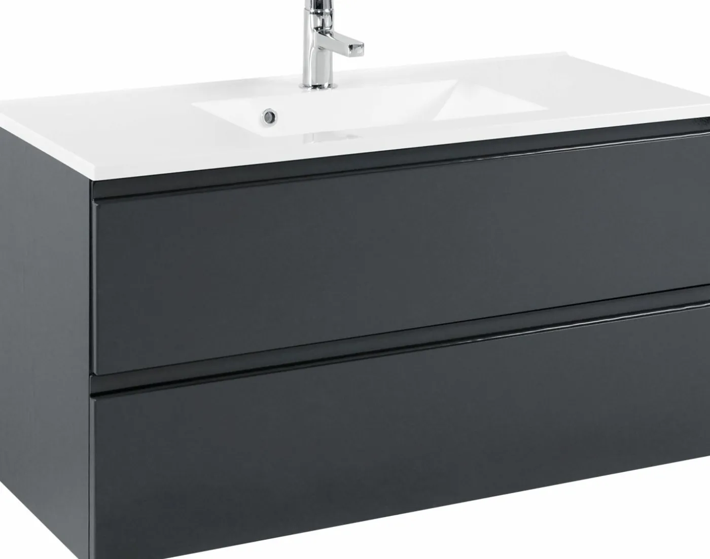 Waschtischunterschrank 100 mit Mineralgussbecken CARDIFF