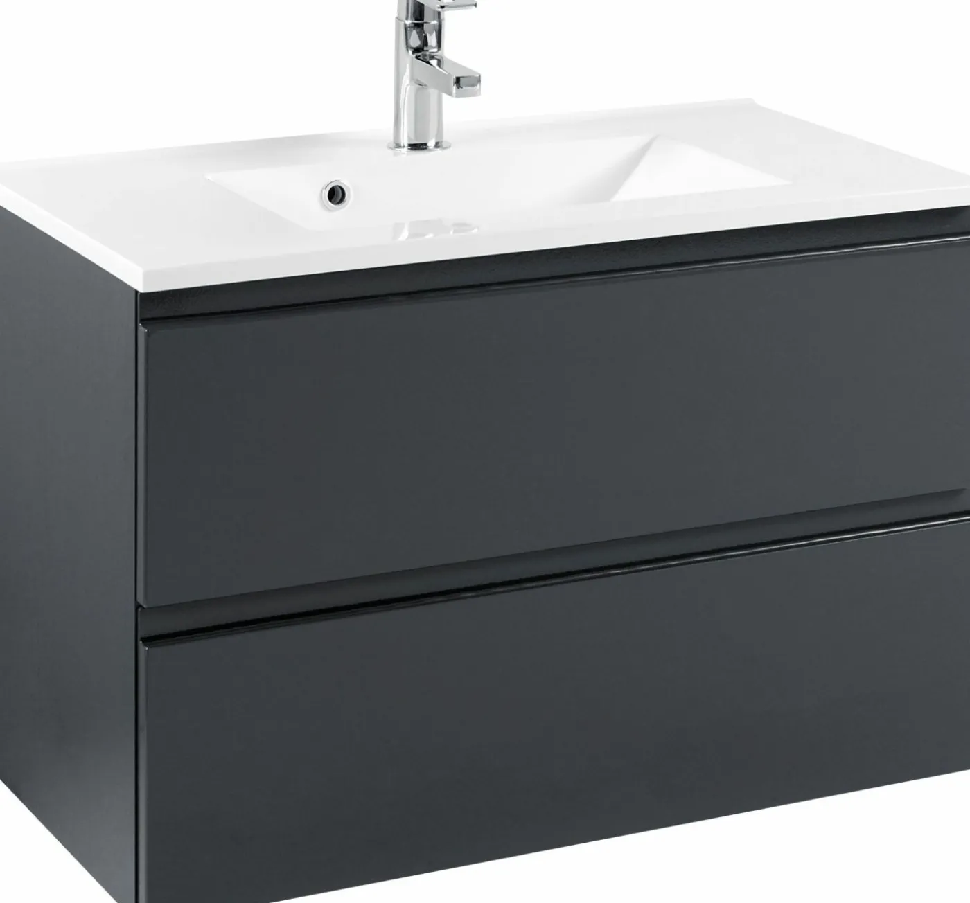Waschtischunterschrank 80 mit Mineralgussbecken CARDIFF